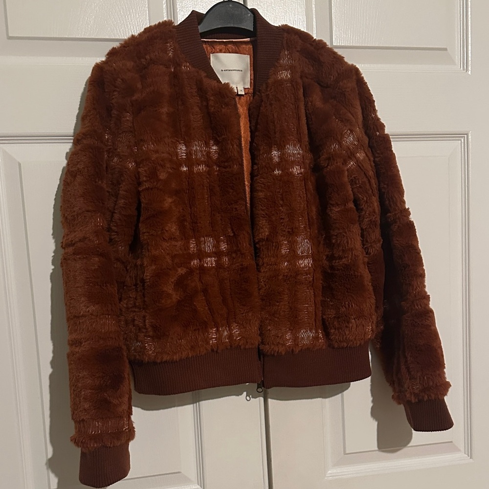 Anthropologie Faux Fur Jacket